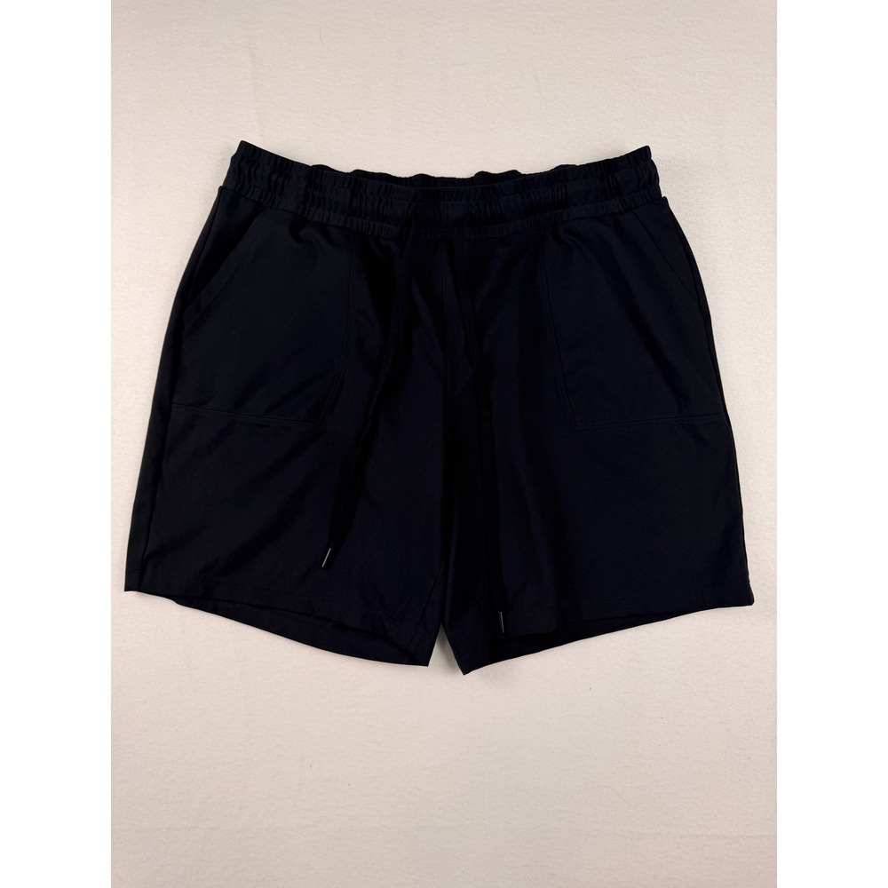 Mondetta Mens Black Athletic Gym Shorts XL Elastic Drawstring Stretch Pockets
